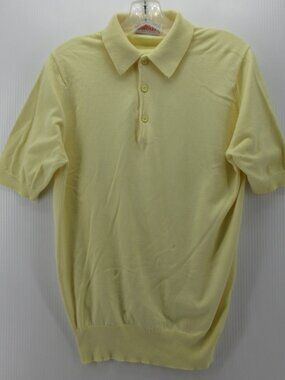VINTAGE John Smedley Polo Shirt Small Pullover Sea Island 80s England
